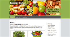 Desktop Screenshot of farmersmarketftw.com